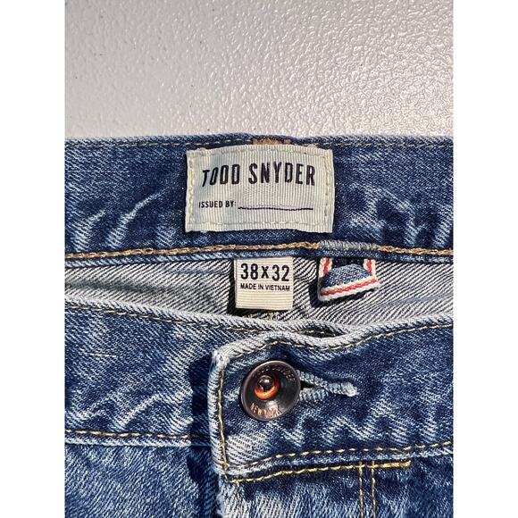 Todd Snyder Jeans Mens Classic Fit Selvedge Denim Casual Grunge Distressed Fall - Picture 8 of 11